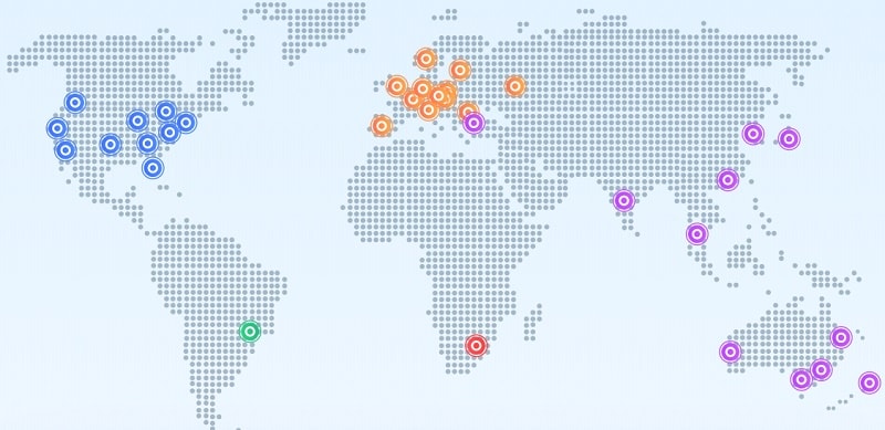 CDN Network World Map